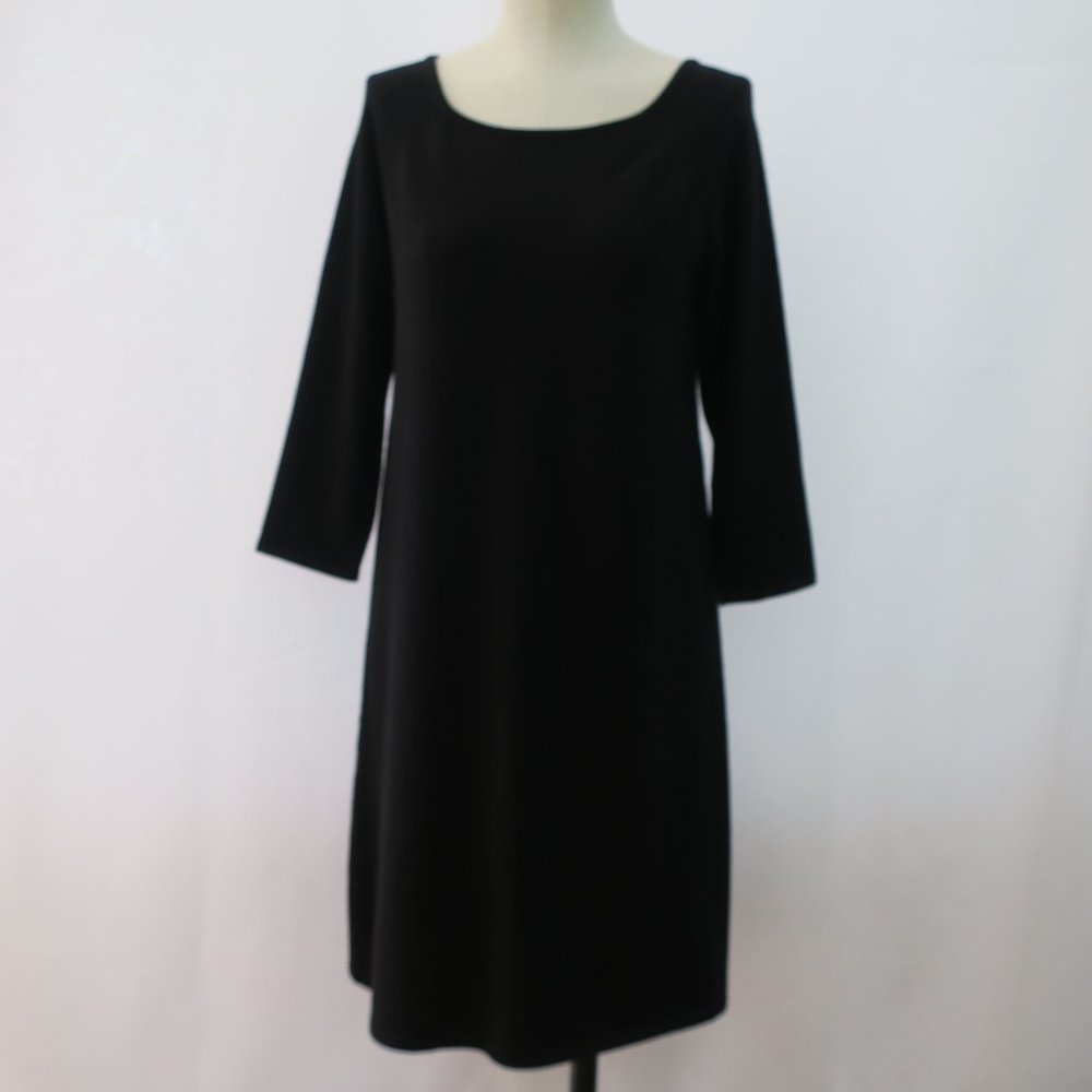 GARNET HILL Merino Wool 3/4 Sleeve Dress